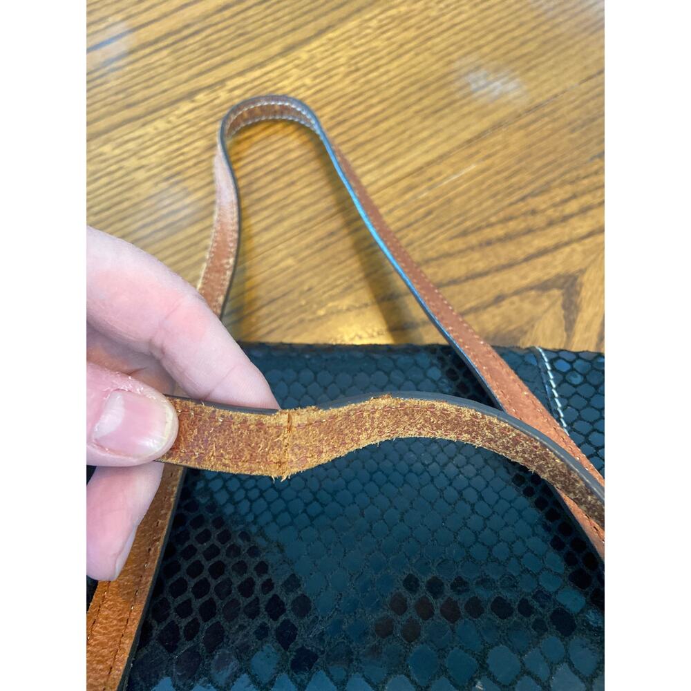 Dooney & Bourke black reptile embossed Lexington Shopper Tote - Picture 11 of 11